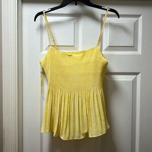 yellow summer cami blouse